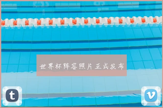 世界杯阵容照片正式发布